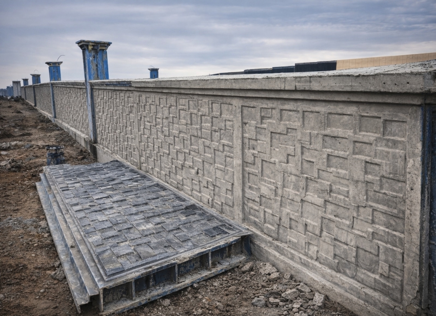 Kalıp Beton Bahçe Duvarı